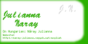 julianna naray business card